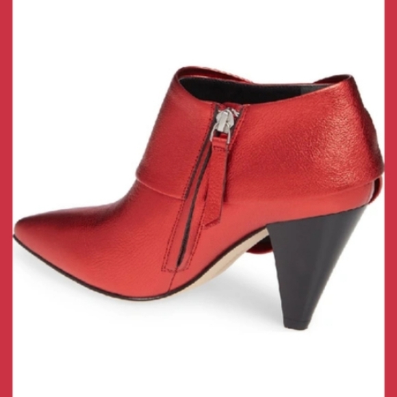 PAIGE Catrine Candy Apple Red Booties - Picture 13 of 16